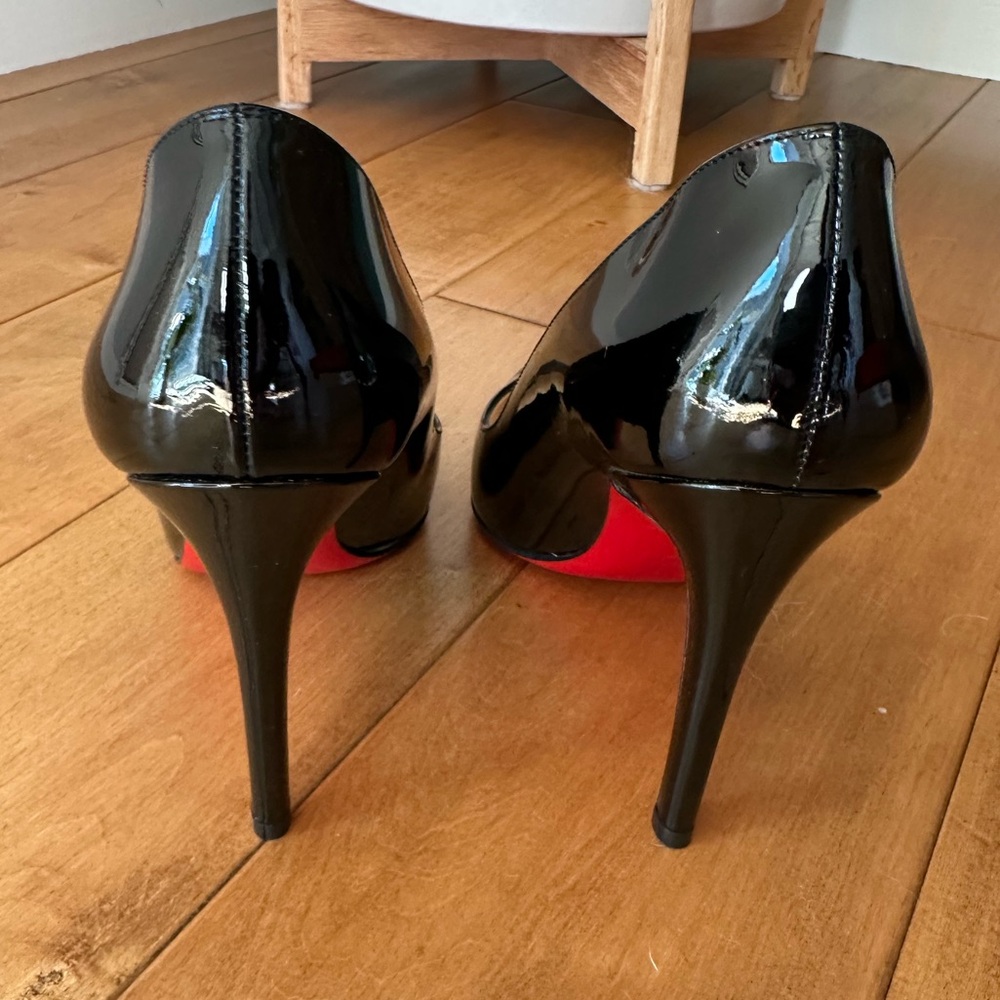 Christian Louboutin Pigalle 100 patent black - Picture 6 of 8